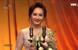 Bảo Thanh gửi lời cảm ơn đặc biệt tới chồng khi nhận cup VTV Awards 2017