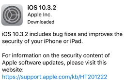 Bản vá lỗi iOS 10.3.2 trình làng: Cải thiện bảo mật, giúp máy bớt ngốn pin