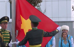 Lễ thượng cờ của Đoàn thể thao Việt Nam tham dự Đại hội thể thao trong nhà và võ thuật châu Á 2017