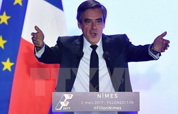 Uy tín của ứng cử viên Tổng thống Pháp Francois Fillon sụt giảm mạnh