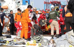 Hiện trường tai nạn máy bay thảm khốc chở 189 người của hãng hàng không Indonesia