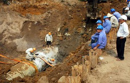 Đường ống nước sông Đà vỡ 18 lần trong hơn 4 năm