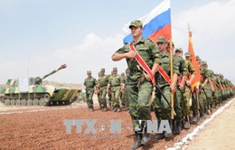 Quân đội Nga diễn tập bắn đạn thật tại Armenia