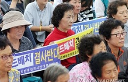 Người dân Hàn Quốc biểu tình phản đối triển khai THAAD