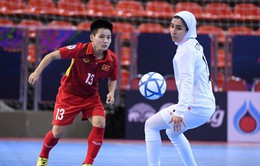 Giải futsal nữ châu Á 2018: ​Thua ĐT Iran, futsal nữ Việt Nam tranh hạng 3 cùng ĐT Thái Lan