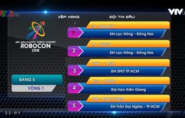 Robocon Việt Nam 2018: Xem lại những trận đấu bảng 3, 4 và 5 vòng loại I phía Nam