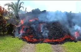 Núi lửa tại Hawaii tiếp tục phun dung nham