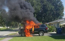 Điện thoại phát nổ gây cháy xe tại Mỹ