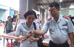 Thanh Hóa: Phát hiện 2 cơ sở kinh doanh hải sản có bơm tạp chất vào tôm