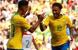 Kết quả bóng đá giao hữu rạng sáng 04/6: Brazil chiến thắng trong ngày Neymar tỏa sáng