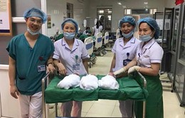 Nghệ An: Ca sinh 3 tự nhiên 2 gái, 1 trai chào đời khỏe mạnh