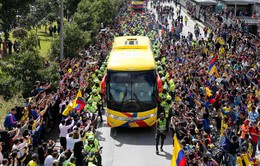 Loại sớm ở FIFA World Cup™ 2018, ĐT Colombia vẫn được chào đón như "vua" ở quê nhà