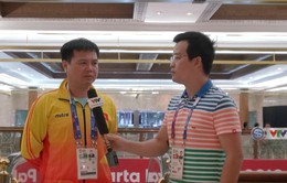 Phóng viên Thể Thao VTV tác nghiệp tại ASIAD 2018: Phỏng vấn HLV ĐT Karatedo Việt Nam