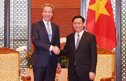 Phó Thủ tướng Vương Đình Huệ tiếp các tập đoàn lớn dự WEF ASEAN 2018