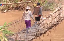 Nhiều cầu treo dân sinh tại Kon Tum xuống cấp nghiêm trọng