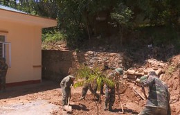 Bộ đội Biên phòng giúp Sơn La khắc phục thiệt hại mưa lũ