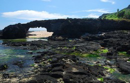 Quảng Ngãi: Kỳ thú vòm đá núi lửa hàng triệu năm tuổi dưới đáy biển