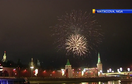 Hàng nghìn người Nga tưng bừng đón năm mới 2018 gần điện Kremlin