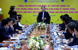 Trưởng ban Kinh tế Trung ương Nguyễn Văn Bình thăm, làm việc tại tỉnh Quảng Ngãi