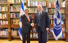 Đại sứ Việt Nam tại Israel Cao Trần Quốc Hải chào từ biệt Tổng thống Reuven Rivlin
