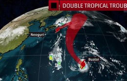 Nhật Bản tiếp tục đối phó với 2 cơn bão mới