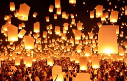 Rực rỡ lễ hội thả đèn trời tại Thái Lan