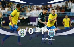 ĐT Brazil 0-1 ĐT Argentina: Messi lập công, ĐT Argentina đoạt cúp siêu kinh điển Nam Mỹ
