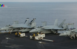 Tàu sân bay Mỹ hoạt động huấn luyện trên biển Arab