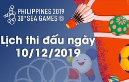 Lịch thi đấu ngày 10/12 của Đoàn Thể thao Việt Nam tại SEA Games 30