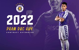 CLB Hà Nội thông báo gia hạn hợp đồng thêm 3 năm với tiền vệ Đức Huy