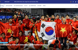 Thành công của bóng đá Việt Nam được vinh danh trên trang chủ AFC
