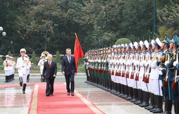Tổng Bí thư, Chủ tịch nước Nguyễn Phú Trọng chủ trì lễ đón Tổng thống Argentina