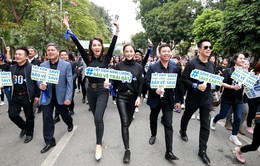 Thu Quỳnh, Thanh Hương, Việt Anh hào hứng tham gia lễ phát động Giờ Trái Đất 2019