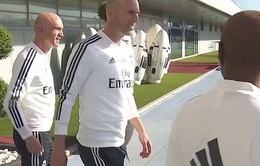 Toàn đội Real Madrid trong buổi tập đầu tiên dưới thời Zidane