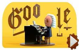 Google tôn vinh nhà soạn nhạc thiên tài Sebastian Bach bằng doodle thú vị