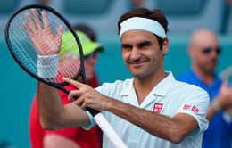 Miami mở rộng 2019: Federer tiến vào bán kết sau set 2 kịch tính