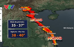 Tiếp tục nắng nóng "đổ lửa" ở Tây Bắc Bộ và Trung Bộ, có nơi trên 40 độ C