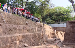 Phát hiện dấu tích ao hồ tại Hoàng thành Thăng Long