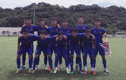 U15 Việt Nam thua 0-5 ở trận đấu tập đầu tiên ở Nhật Bản