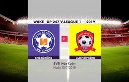 VIDEO Highlights: SHB Đà Nẵng 1-1 CLB Hải Phòng (Vòng 15 Wake-up 247 V.League 1-2019)