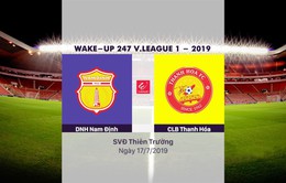 VIDEO Highlights: Dược Nam Hà Nam Định 4-2 CLB Thanh Hóa (Vòng 16 V.League 2019)