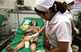 Nghệ An: Khẩn trương cấp cứu các nạn nhân hỏa hoạn tại thành phố Vinh