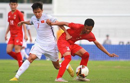 U15 Việt Nam lội ngược dòng ngoạn mục để giành chiến thắng 2-1 trước U15 Myanmar