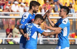 Kết quả, BXH Vòng 4 VĐQG Italia: Lecce 1-4 Napoli, Bologna 1-2 Roma