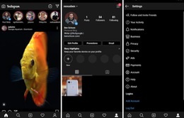 Instagram thử nghiệm chế độ nền tối trên Android