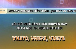 Vietnam Airlines điều chỉnh lịch bay do bão Mitag