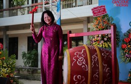 Phó Chủ tịch nước Đặng Thị Ngọc Thịnh dự khai giảng năm học mới tại Nam Định