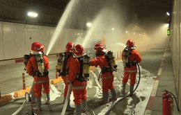 Hơn 300 người tham gia diễn tập cứu hộ, chữa cháy quy mô lớn tại đường hầm Thủ Thiêm