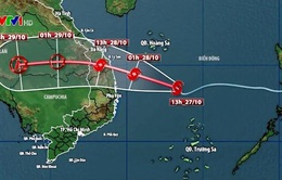 Bão số 9 rất mạnh, đang hướng thẳng vào đất liền từ Đà Nẵng đến Phú Yên