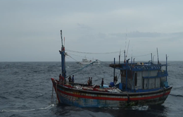 Tàu cá chở 34 ngư dân trôi tự do trên biển